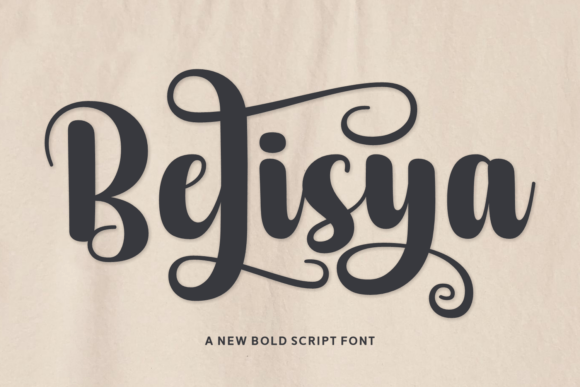 Belisya: A Bold Script Font for Confident Digital Branding