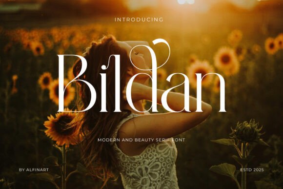 Bildan Serif Font for Handmade Labels & Invitations