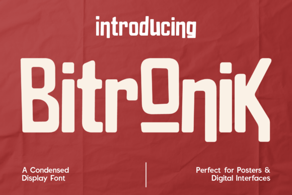 Bitronic: A Sharp, Condensed Sans Serif Font for Crafters