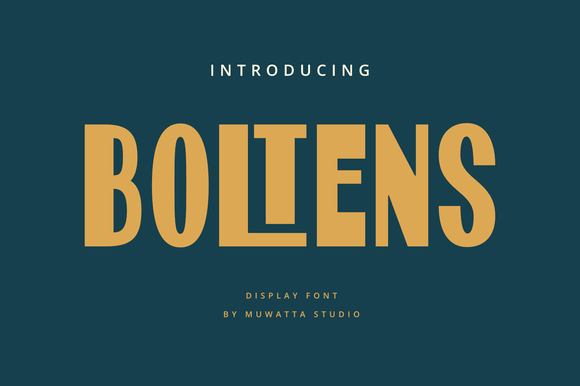 Boltens: A Bold, Modern Sans Serif for Digital Brands