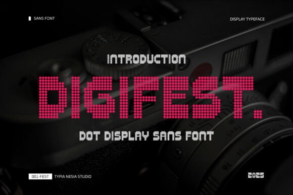 Digifest: A Dot-Display Typeface for High-Impact Digital Campaigns