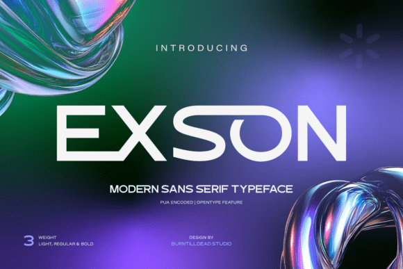 Exson: A Clean, Modern Sans Serif Font for Your Brand