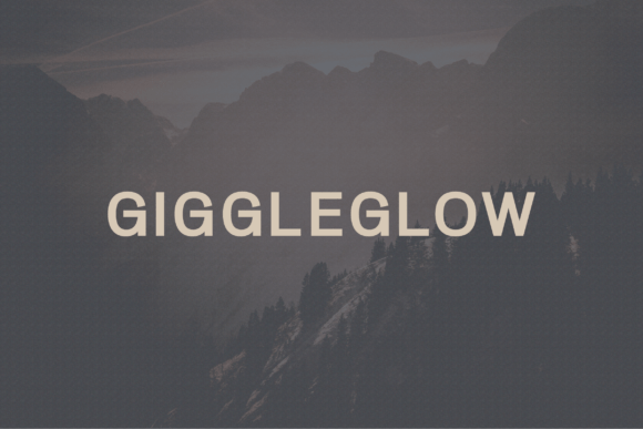 Giggleglow: A Modern Sans Serif Typeface for Digital Clarity