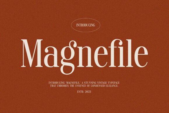 Magnefile Serif Font for Handmade Brands & Printables