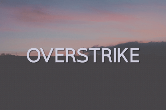 Overstrike: A Bold, Clean Sans Serif Font for Makers