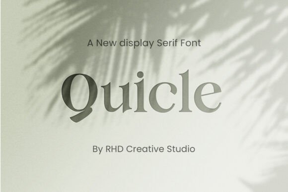 Quicle: A Serif Font That Breathes With Your Words