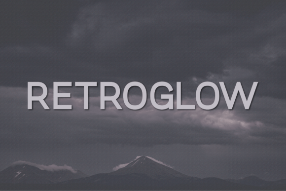 Retroglow: A Bold Sans Serif Font for Handmade Labels & Printables