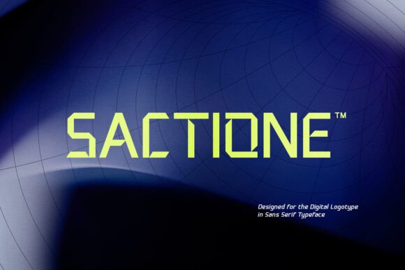 Sactione: A Modern Sans Serif Font for Digital Branding