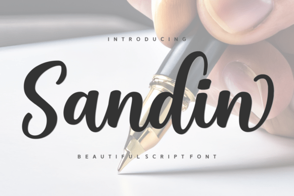 Sandin: A Modern Script Font for Digital Branding