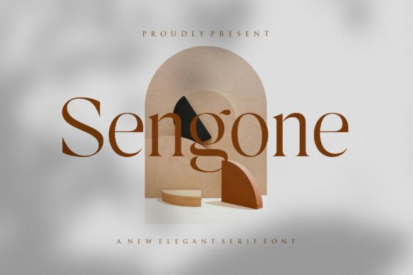 Sengone: A Refined Serif Font for Small Business Branding