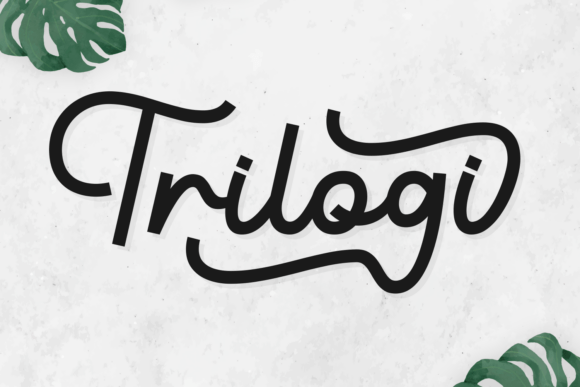 Trilogi: A Bold, Handcrafted Script Font for Makers
