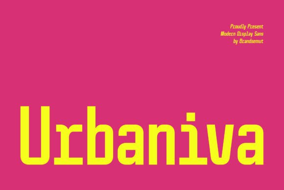 Urbaniva: A Clean, Modern Sans Serif for Handmade Brands